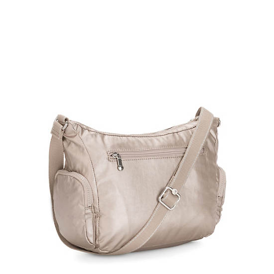 Kipling Gabbie Small Metallic Crossbody Väska Silver | SE 2072YX